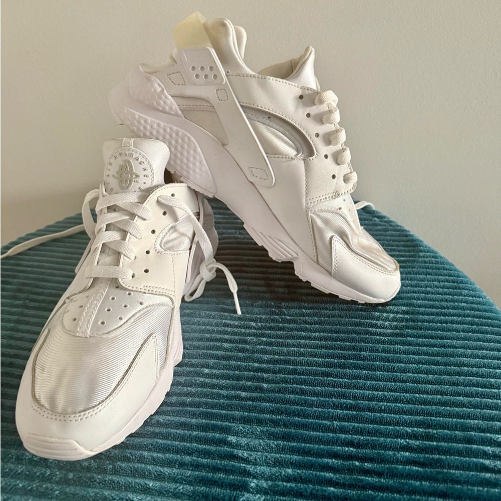 Nike Air Huarache Run White Sneakers